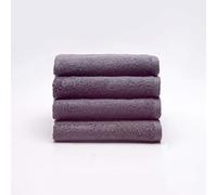 Sancarlos - Juego de 4 Toallas Ocean de Lavabo, Color Gris Oscuro, 100% Algodón, 550gr/m2