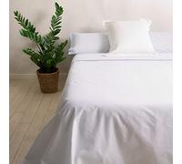 Sancarlos - Juego de Sábanas Kamut, 50% Algodón 50% Poliéster, Color Azul, Cama de 105