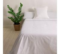 Sancarlos - Juego de Sábanas Kamut, 50% Algodón 50% Poliéster, Color Gris, Cama de 135