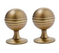 SANCHAKOU Pomos Para Muebles Laton 2 Piezas Mesita De Noche Armario De Bronce Manija Redonda Zapatero Gabinete Manija De Cajón De Latón Grande