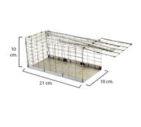 SANCO STORE - MAURER Trampa Ratas Jaula Metal Completa 21x10x10 cm
