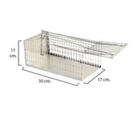 SANCO STORE - MAURER Trampa Ratas Jaula Metal Completa 30 x 17 x 11 cm.