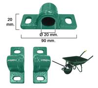 SANCO STORE - WOLFPACK LINEA PROFESIONAL Cojinete Metal Para Carretilla Obra Verde