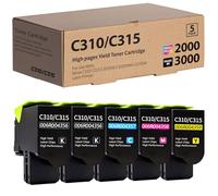 SANCTink C310 C315 Colores Cartuchos de tóner compatibles para Xerox 006R04356 006R04357 006R04358 006R04359 para Xerox C310 C310DNI C310DNIM C315 C315DNI Impresión láser E(2BK/2BK) C/M/Y,5-Paquete
