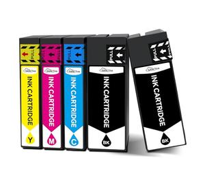 SANCTink Cartuchos de Tinta Compatibles con 34XL Multipack para Workforce Pro WF-3720, WF-3725, WF-3720DWF WF-3725DWF WF3720 WF3725 (2 Negro, 1 Cian, 1 Magenta, 1 Amarillo, 5 Pack)