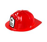Sancto - Casco de Bombero de PVC para adulto, Rojo
