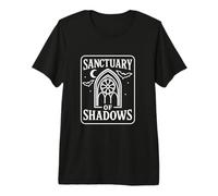Sanctuary of Shadows Gótico Misterio Oscuro Fantasía Gráficos Camiseta Premium