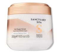 Sanctuary Spa Hot Sugar Scrub, Exfoliante corporal con azúcar, sin aceite mineral, libre de crueldad animal y vegano, 300 ml