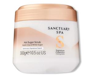 Sanctuary Spa Hot Sugar Scrub, Exfoliante corporal con azúcar, sin aceite mineral, libre de crueldad animal y vegano, 300 ml