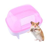 Sand Bath Container - Hamster Bathtub | Hamster Sand Litter Box | Chinchilla Dust Bath House | Detachable Hamster Bath Sand Bath Box | Sand Bath For Hamsters, Gerbils, Mice