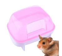 Sand Bath Container - Hamster Bathtub | Hamster Sand Litter Box | Chinchilla Dust Bath House | Detachable Hamster Bath Sand Bath Box | Sand Bath For Hamsters, Gerbils, Mice