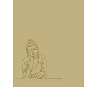 Sand Beige Zen Pensive Maitreya: 7.5x9.25 Composition Notebook, 120p Mixed Grid Journal