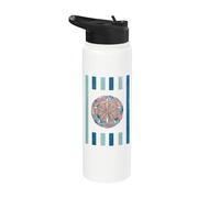 Sand Dollar Artístico Pescador Costero Core Beachy Stainless Steel Insulated Water Bottle