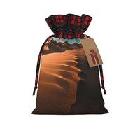 Sand Dunes - 1 bolsa con cordón, 8.3 x 11.8 pulgadas, para regalos, viajes y uso diario con etiquetas de regalo Kraft