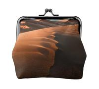 Sand Dunes - Bolsa de maquillaje pequeña para bolso, mini bolsas de cosméticos portátiles, para gimnasio y uso diario, Black, Talla única, Bolsa para monedas