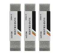 Sand Eraser - 3 Pieces Reusable Colored Pen Eraser For Technical Drawing And Office Use | Frosted Material With Rectangular Shape, Non-Abrasive Design, Correction, Architectural