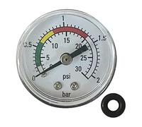Sand Filter Pressure Gauge - Stainless Steel Back Mount Pump Gauge, Precise Water Flow Tester, Durablee Weather-Resistant Design, Easy Installation | Spa, Backwashing, Outdoor, Hotel, Commercial