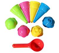 Sand Ice Cream Mold - Beach Toy Set for Kids | Fun Shape with Scoop, Outdoor Play Equipment, Picnic Park Backyard Activity, Family Gathering Tool, Birthday Party Travel Accessory