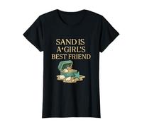 Sand is a Girl Best Friend Beach Vibes Design Camiseta