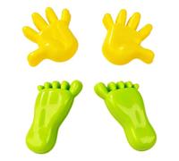 Sand Mold Toy, Footprint Sculpt Kit, Handprint Beach Mold, Large Interactive Creative Outdoor Play Set, for Preschoolers Family Boys Girls Park Backyard Party Kindergarten Summer Camp Beach Fun