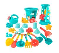 Sand Play Set, Kids Beach Toy Kit, 23 piezas Summer Sandbox Game Set with Shovel Accessories, Resin Play Tools, Outdoor Fun Toy Collection with Easy Carry, Beach Activity Toys for Backyard Camping