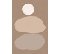 Sand & Stone - Balance Stones - 6x9” Lined Journal | Cream Paper: A simple, centered notebook for intention, clarity, and quiet routines.