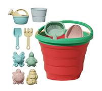 Sand Toys for Kids, Beach Digging Game, Folding Fruit Bucket, Outdoor Play Set for Ages 3+ Building Backyard Camping Swimming Pool Vacation Fun Durable Toys, Portable Design