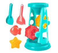 Sand Toys Set - 9.84 pulgadas Beach Play | Outdoor Beach Toys - Portable Kids Beaches Toy Set with Windmill Hourglasś Shovels and Molds Made of Safe Abs Ideal para Beaches Pool Bath and Outdoor Use