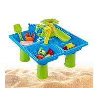 Sand Water Table, Outdoor Beach Playset, 45x45x37cm/17.72x17.72x14.57 Inches Educational Sensory Tos, Bath Game Accessories, Backyard Garden Toy for Boys Girls, Indoor Outdoors Fun