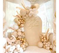 Sand White Gold Balloon Arch Kit,106Pcs White Sand and Gold Balloon Arch Garland Kit with 5/10/18Inch Nude Party Balloons for Birthday Party Decoration,Boho Weddding,Baby Shower,Anniversary