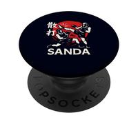 Sanda Kung Fu Artes Marciales Chino Kickboxing Combate Deporte PopSockets PopGrip Adhesivo