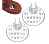 Sandal Toe Protectors - Soft Transparent Silicone Material | Non-Slip Toe Thong Sandal Cushion 2-Pack | for Preventing Slipping, Reducing Foot Friction, and Relieving Pressure and During Long