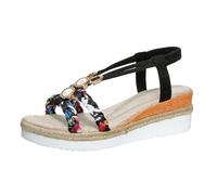 Sandalettes Mujer Sandalias Mujer Verano Cómodas, Mulas De Cuero Vintage, Plataforma, Cuentos, Zapatillas Ortopédicas Prima, Zapatillas De Playa De Verano Sandalias Elásticas, Le Noir, 36 EU Large