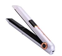 SANDALFON Planchas de Pelo Inalámbrico, Portátil con Pantalla Digital Planchas de Pelo Profesional Recargable Temperatura Ajustable para Alisar el Cabello Portátil Carga por USB