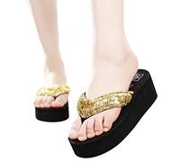 Sandalia Atlética Chanclas Para Mules Peep Toe Sandalias Ortopédicas Sandalias De Verano Para Sandalias De Dedo Voltear Control Deslizante Perder Lentejuelas
