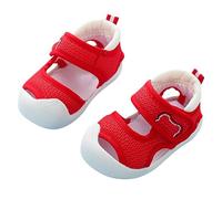 Sandalia bebé niño verano flor zapatos transpirable cómodo elegante desnudo pies ortopédicos sandalias interior y exterior antideslizante zapatos para piscina y playa, Z Red, 18 EU