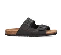 Sandalia Bio Interbios 9560 Negro para Hombre | Sandalias de Piel con Hebilla y Suela Plana - Hombre color: Moka talla: 45