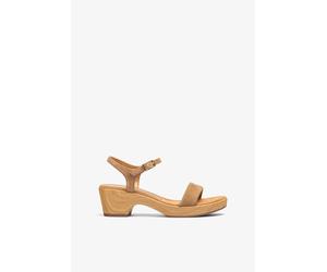 Sandalia bloque efecto madera Marrón 40