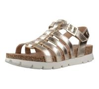 Sandalia Casual de Piel, con Plataforma - Sasha Shine B1 para: Mujer Color: Oro Talla: 37