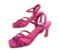 Sandalia Con Tacon Para Mujer. Montevita Sanndal22 91726 Fuxia