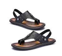 Sandalia Correctora De Dedos Para Hombre, Sandalia Correctora De Juanetes Sin Cordones Para Vacaciones En La Playa Cómoda De Verano Para Hombre, Transpirables Antideslizantes (Color : Black, Size :