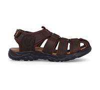 Sandalia Cuero Marron Oscuro Paredes OBI - Velcro - Talla 43