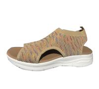 Sandalia De Cuna Para Mujer Sandalias CuñA CóModas Deportes Y Ocio Ahuecadas Exteriores Caminar Moda Antideslizantes Verano