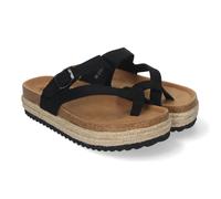 Sandalia de Mujer de Plataforma Tipo Esclava, Material Bio, Forradas de , Comodas y Elegantes, Talon Abierto y Decorada con Hebilla, Ideales para -Verano