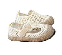 Sandalia Deportiva Niña - Sandalias de red para niños zapatos de baile de verano para bebés para jardín de infantes para interiores para niños y niñas zapatos blancos pequeños (White 26)