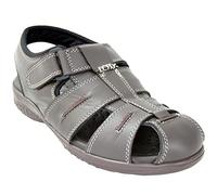 Sandalia Doctor CUTILLAS Tiras Velcro Muy CÓMODA Zapato Piel MARRÓN