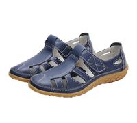 Sandalia genérica para mujer, piel sintética, para mujer, elegante, cómodo, zapatos casuales desnudos, pies de caminar, sandaleta calada desnuda, transpirables, zapatos antideslizantes, sandaletes