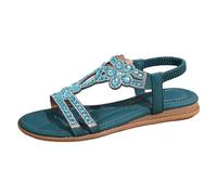 Sandalia genérica para mujer verano cómoda sandalia compensada mujer verano verano caminando cómodo plataforma zapatos antideslizantes transpirables hebilla ajustable zapatos playa vacaciones, B