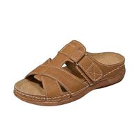 Sandalia genérica para mujer y tacón cuñas - Mulas para mujer, punta abierta, zapatos de playa, verano, sandalias de moda desnuda, pies calados, transpirables, zapatos casuales, mula, puntera redonda
