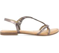 GIOSEPPO Sandalias Color Plomo de Tiras Finas Trenzadas para Mujer nioaque